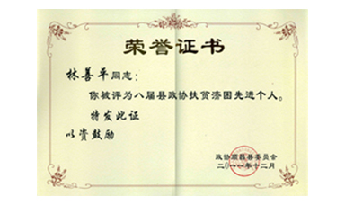 盡心盡力謀發展 盡職盡責為和諧--記縣政協常委、虹潤公司董事長林善平